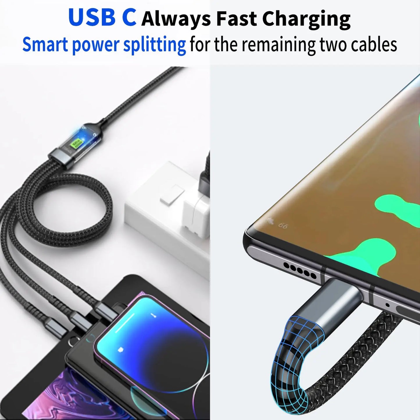 Supersnelle Oplaadkabel 3-in-1