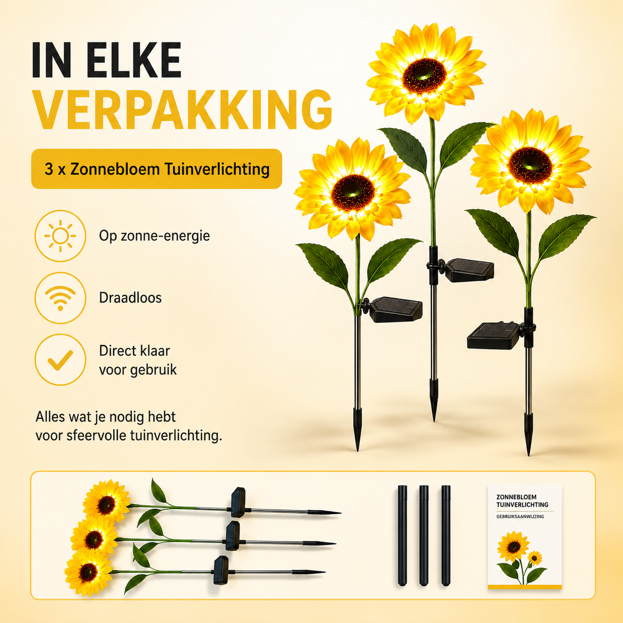 Zonnebloem Tuinverlichting