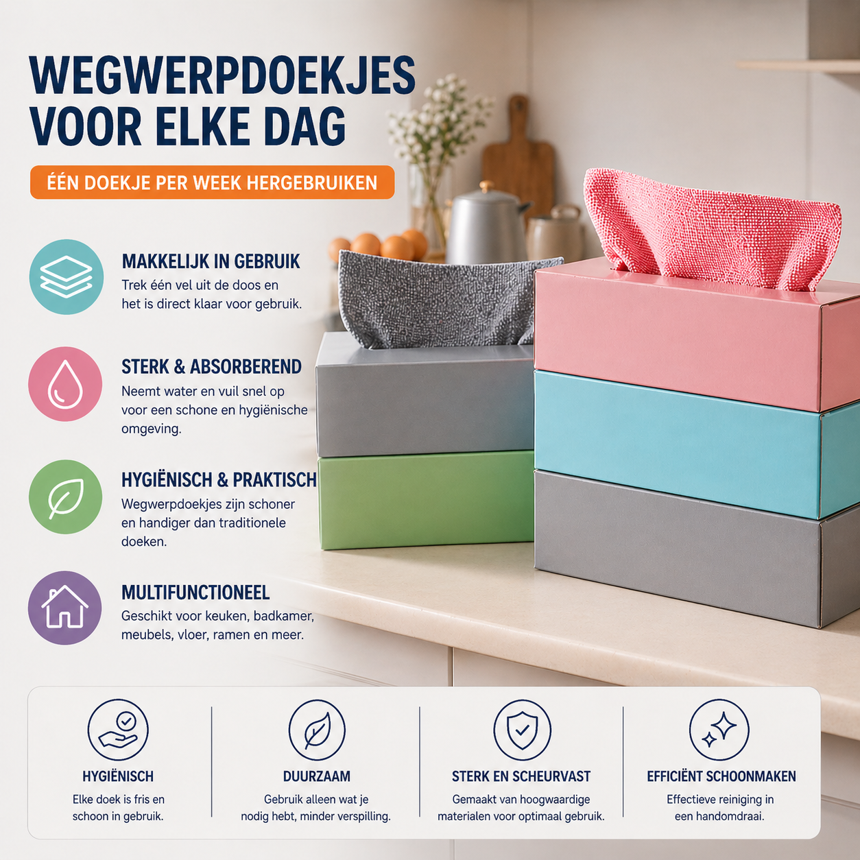 20 Stuks Handige Reinigingsdoekjes