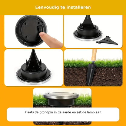 Zonverlichte Tuinlampjes