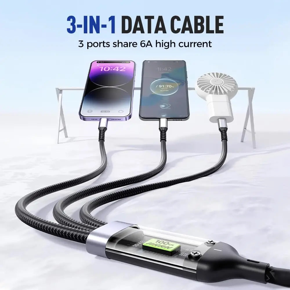 Supersnelle Oplaadkabel 3-in-1