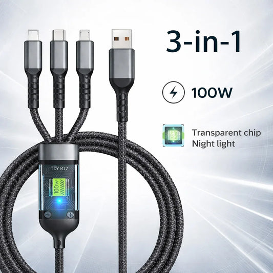 Supersnelle Oplaadkabel 3-in-1
