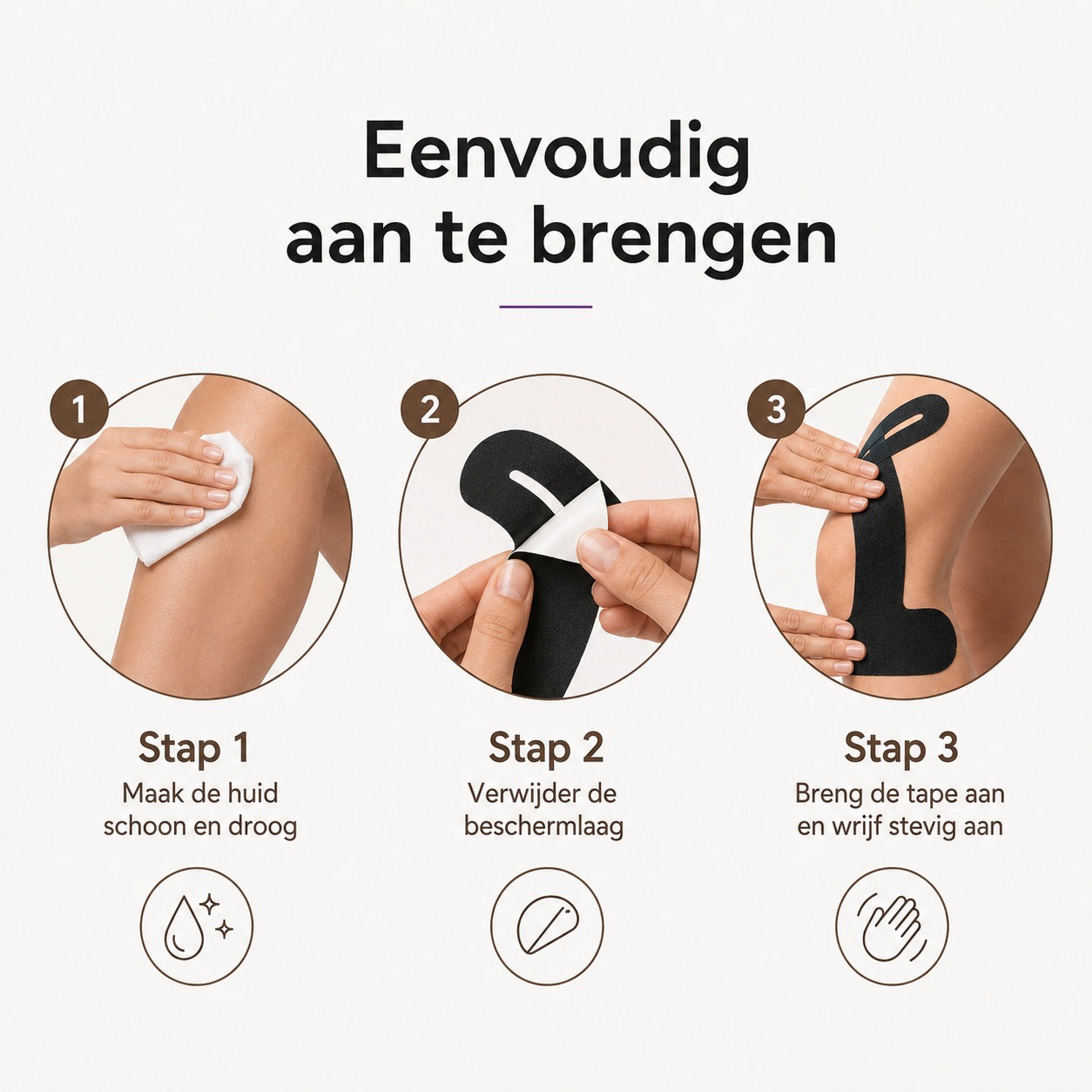 Krachtige Knie Tape