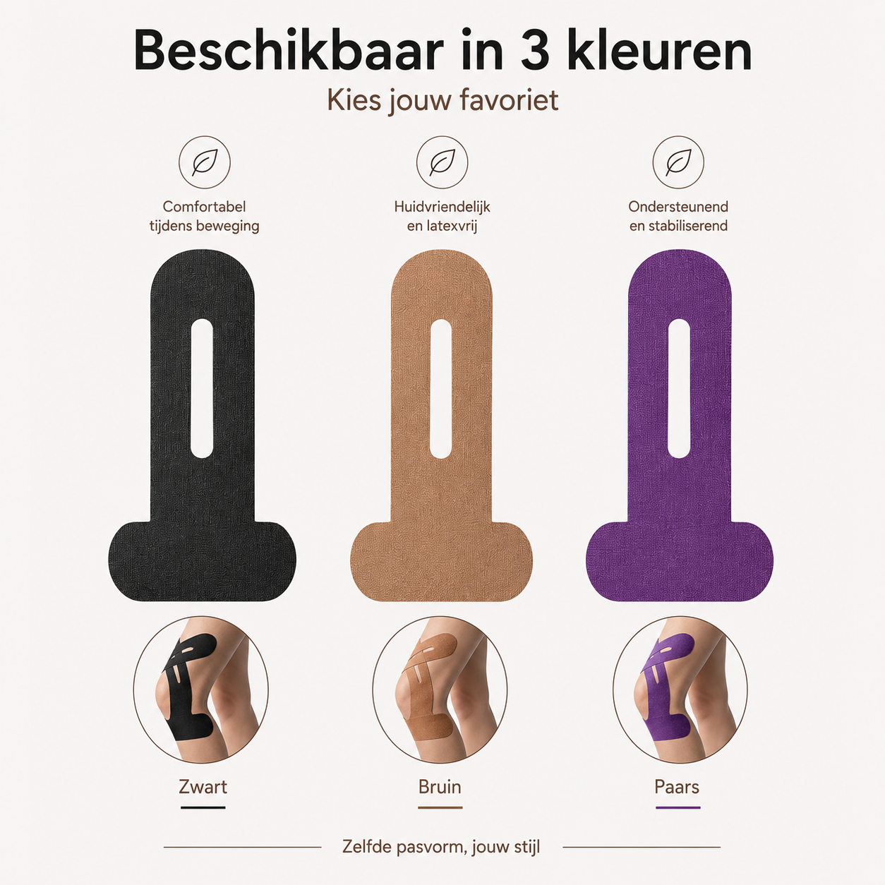 Krachtige Knie Tape