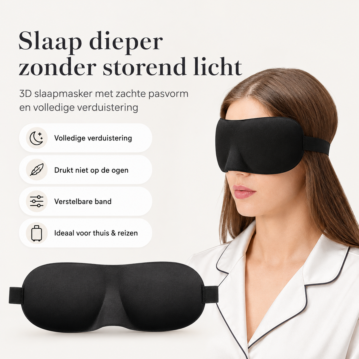 Zachte 3D Slaapmasker