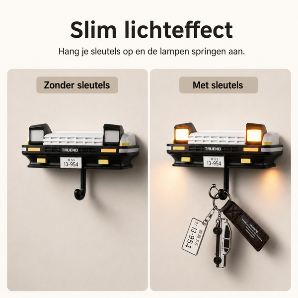 Sleutelhouder met Autokoplamp