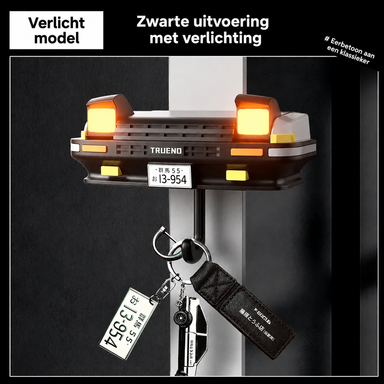 Sleutelhouder met Autokoplamp