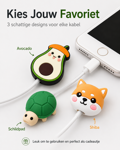 Schattige Kabelbeschermer voor iPhone