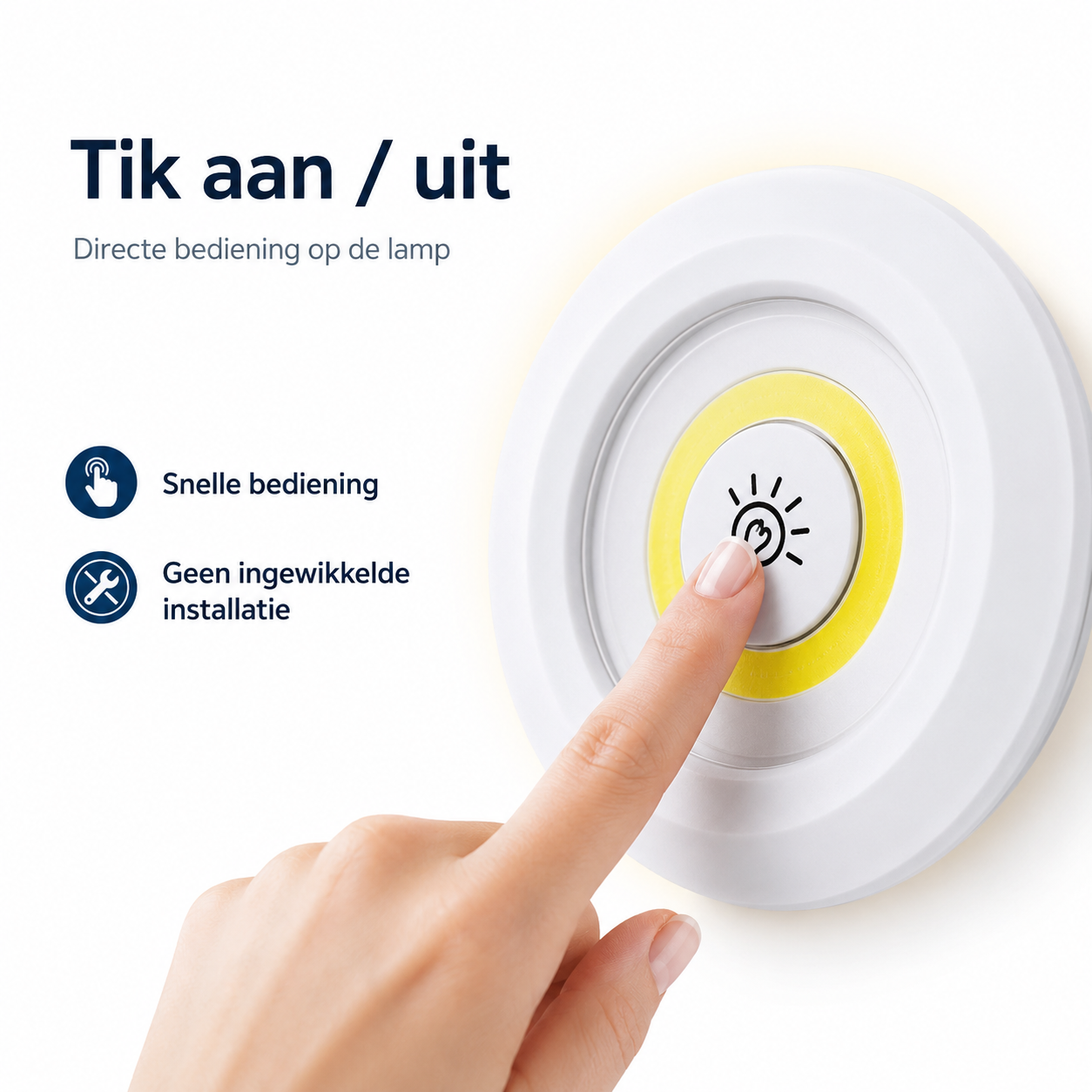 Draadloze Kastlamp met Dimbare LED