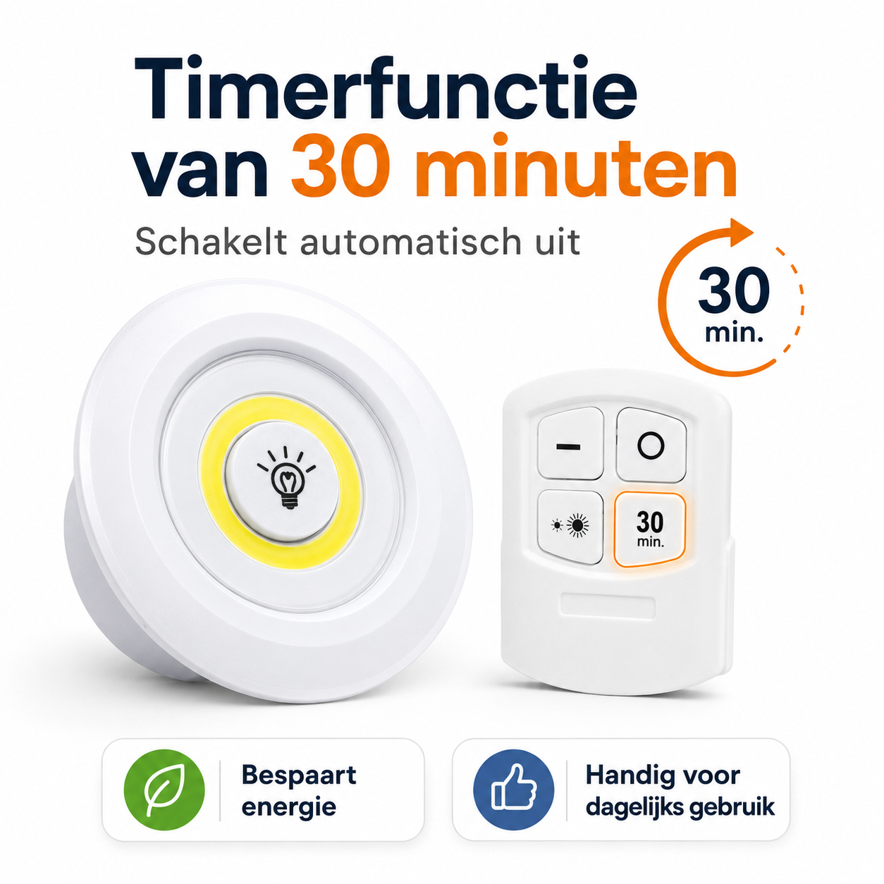 Draadloze Kastlamp met Dimbare LED