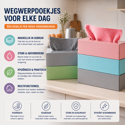 20 Stuks Handige  Reinigingsdoekjes