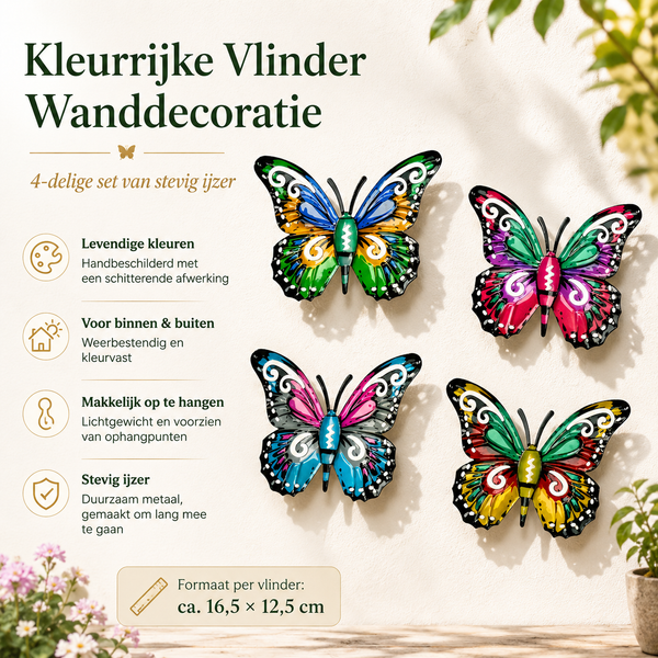 Betoverende Vlinder Wanddecor
