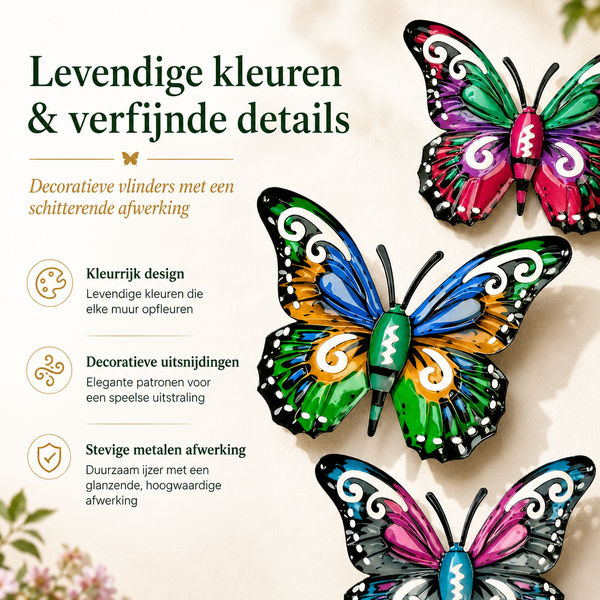 Betoverende Vlinder Wanddecor