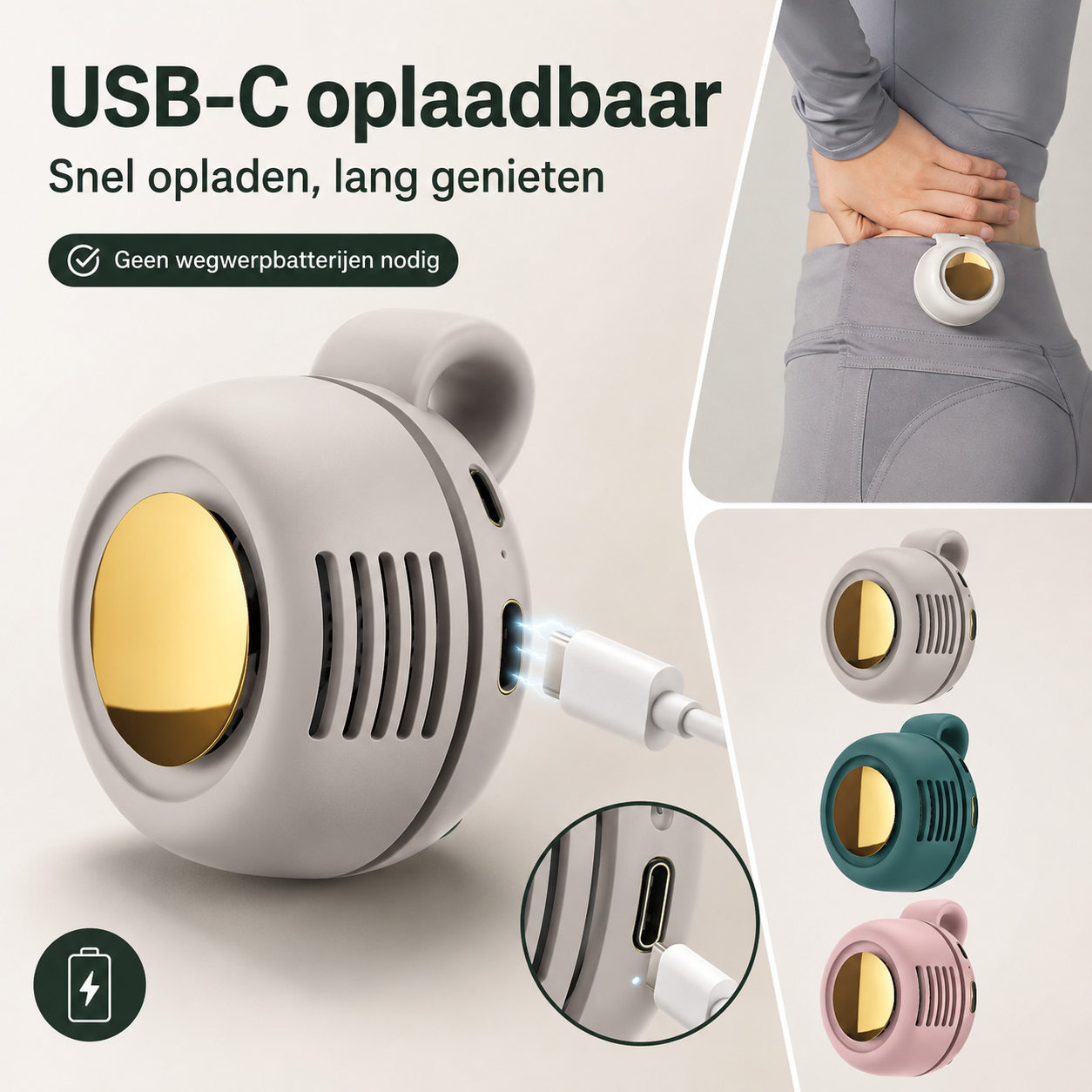 Kleine Draagbare Clip Ventilator