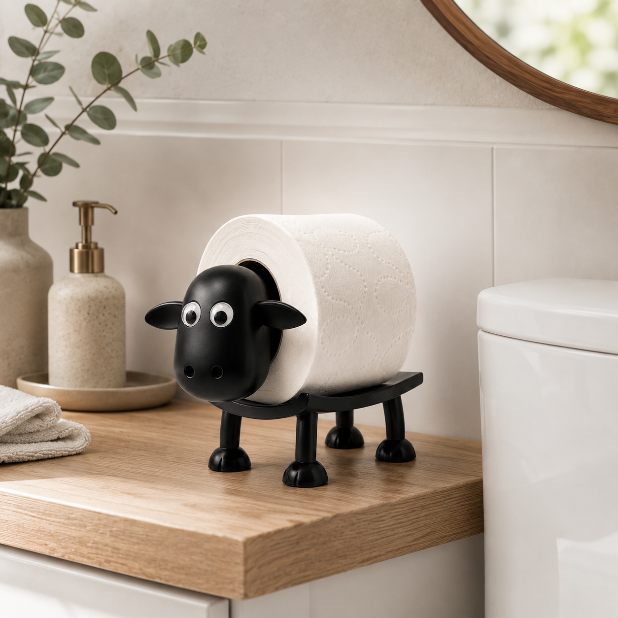 Schattige Schaaphouder voor WC-Papier