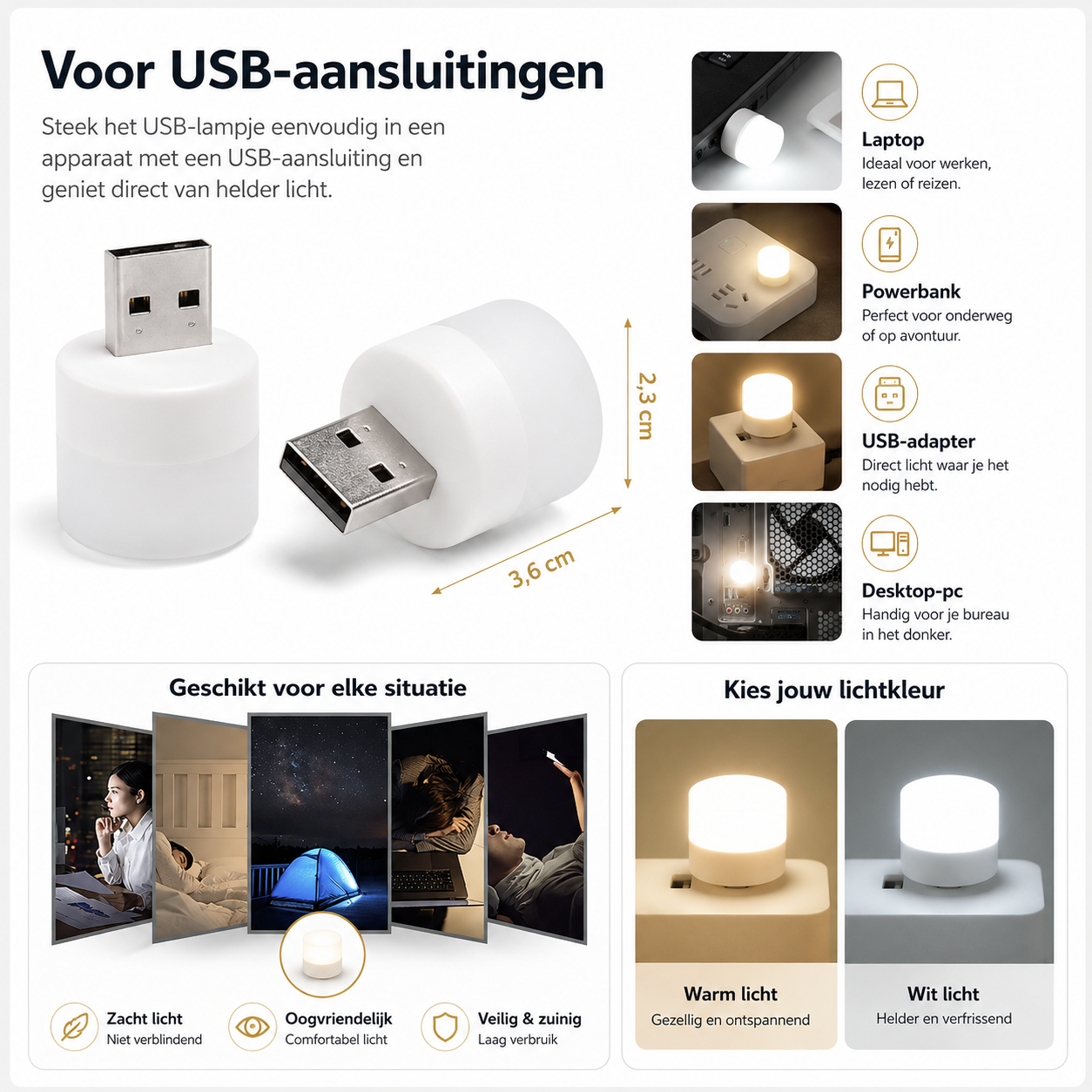Mini USB Lampje