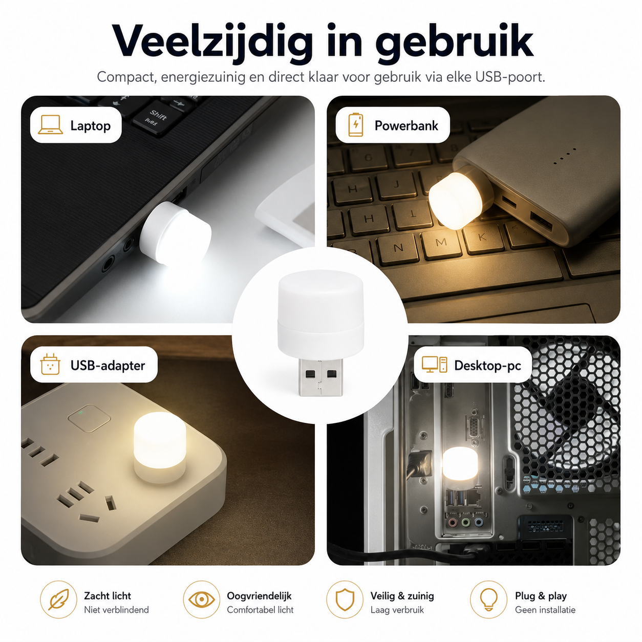 Mini USB Lampje