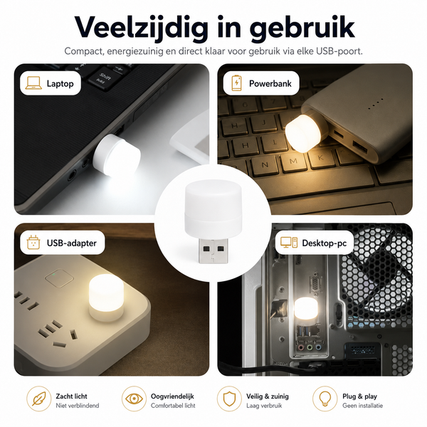 Mini USB Nachtlampje