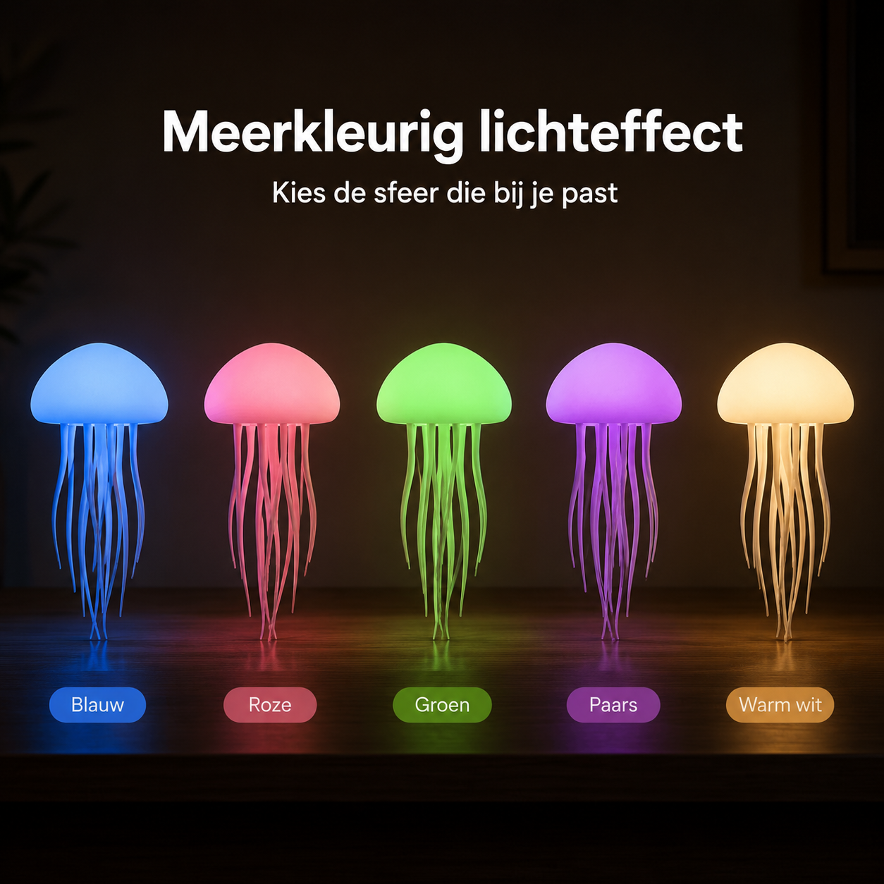 Dansende Kwallen Nachtlamp