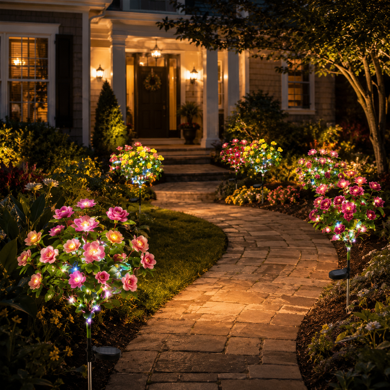 Stralende Solar Bloemen Lamp